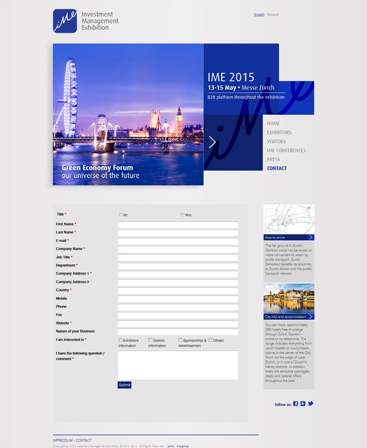 Investment Management Exhibition Europe Investment Management Exhibition Europe