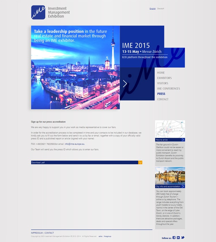 Investment Management Exhibition Europe Investment Management Exhibition Europe