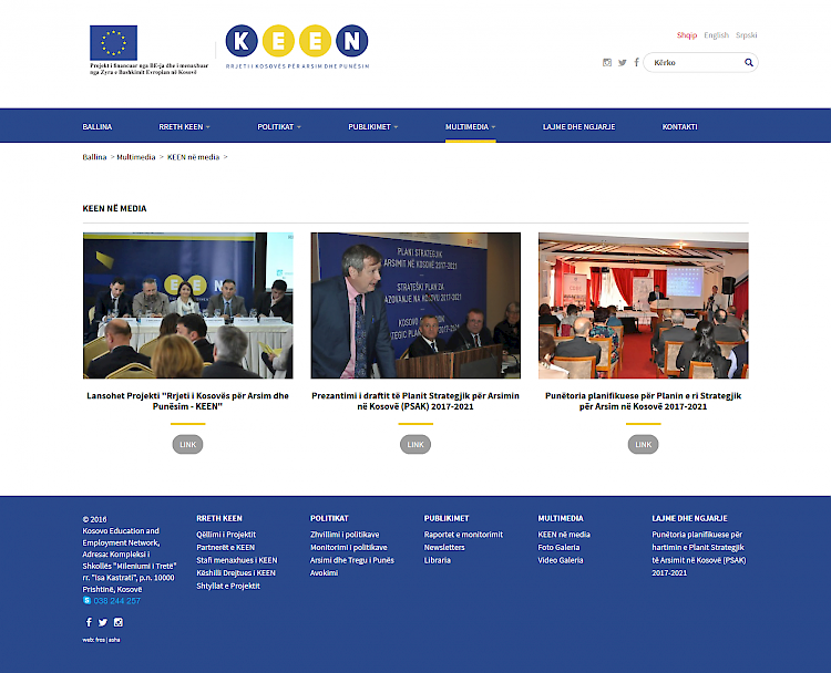 Kosovo Education and Employment Network Kosovo Education and Employment Network
